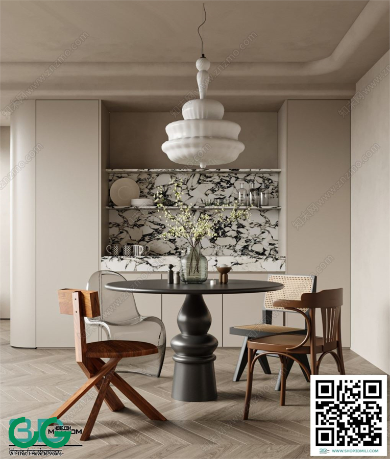 Restaurant Room 3dsmax File 119