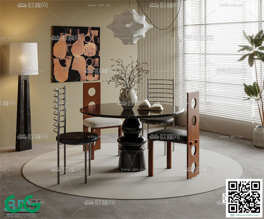 Restaurant Room 3dsmax File 126