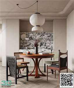 Restaurant Room 3dsmax File 128