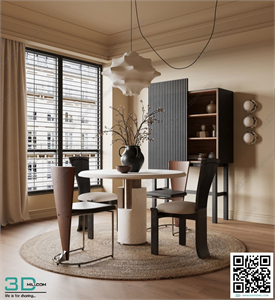 Restaurant Room 3dsmax File 129