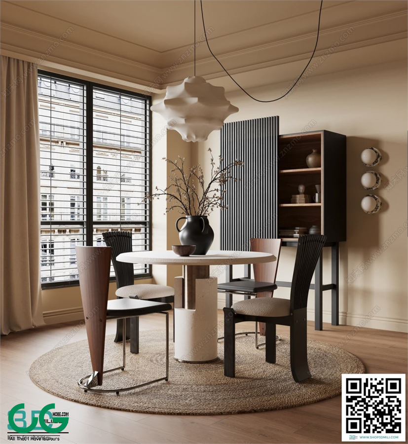 Restaurant Room 3dsmax File 129