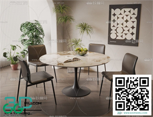 Restaurant Room 3dsmax File 12