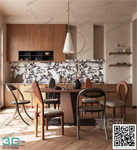 Restaurant Room 3dsmax File 130