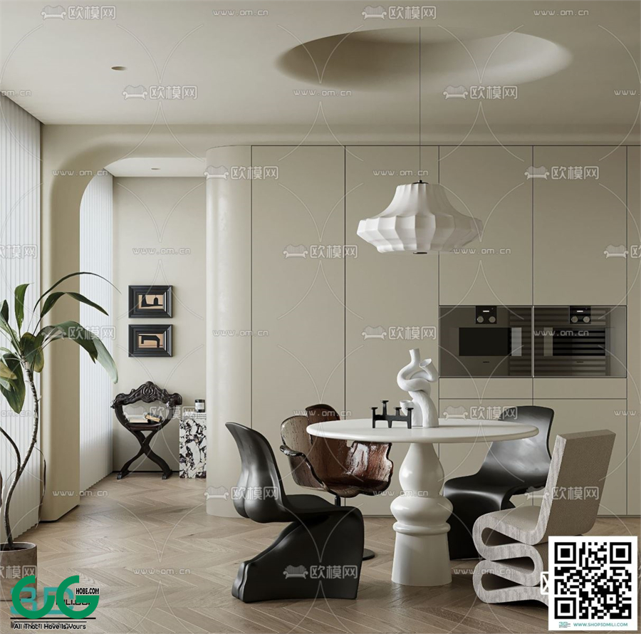Restaurant Room 3dsmax File 132