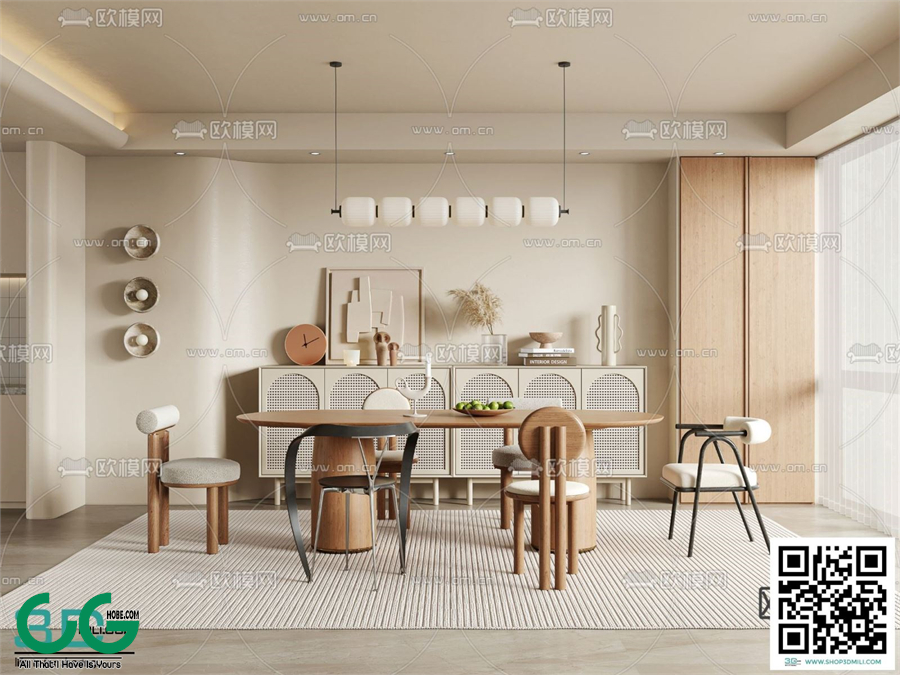 Restaurant Room 3dsmax File 133