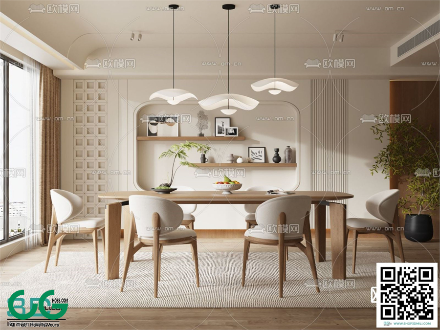 Restaurant Room 3dsmax File 134