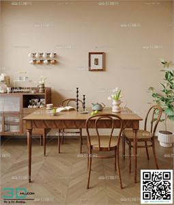 Restaurant Room 3dsmax File 142
