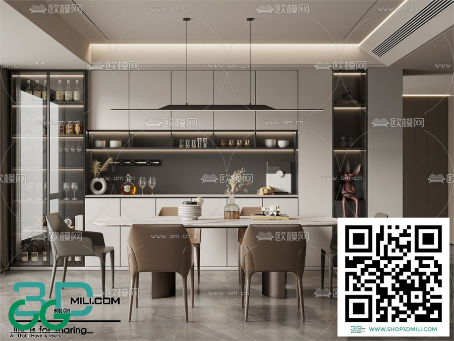 Restaurant Room 3dsmax File 14