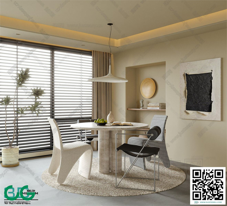 Restaurant Room 3dsmax File 151