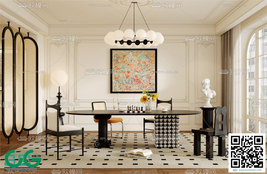 Restaurant Room 3dsmax File 159