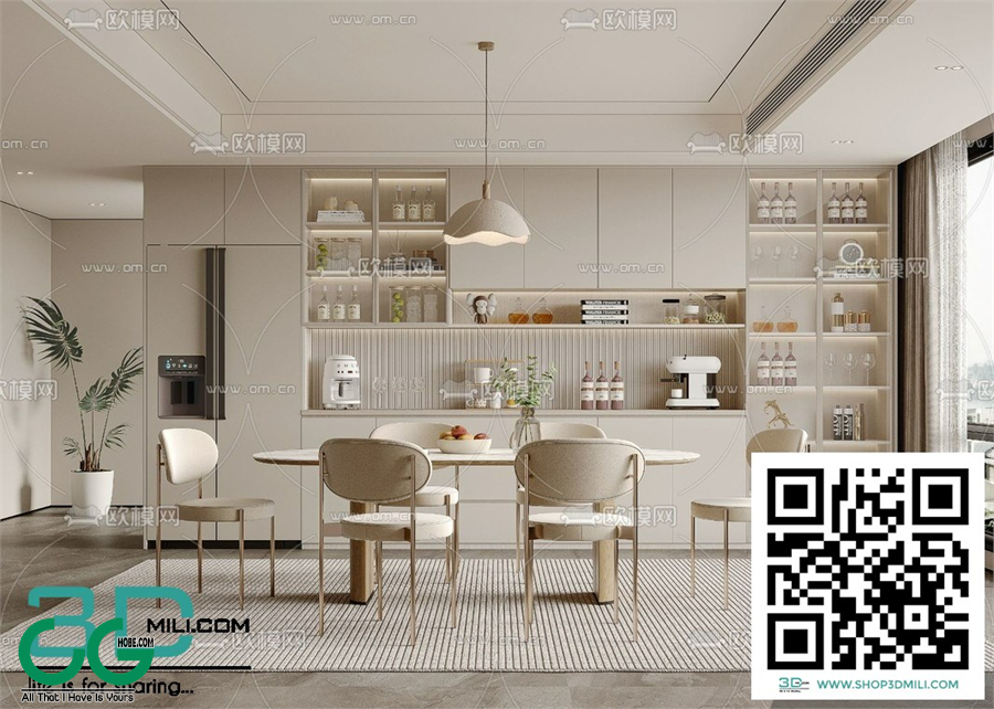 Restaurant Room 3dsmax File 15
