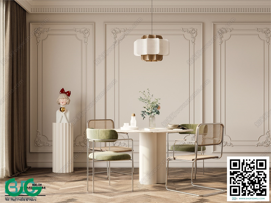 Restaurant Room 3dsmax File 160