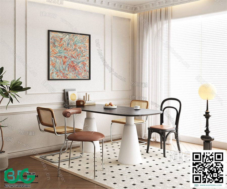 Restaurant Room 3dsmax File 163