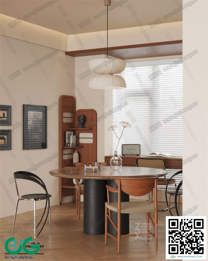 Restaurant Room 3dsmax File 166