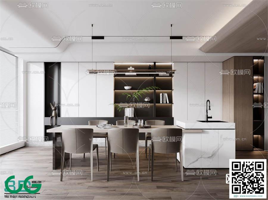 Restaurant Room 3dsmax File 169