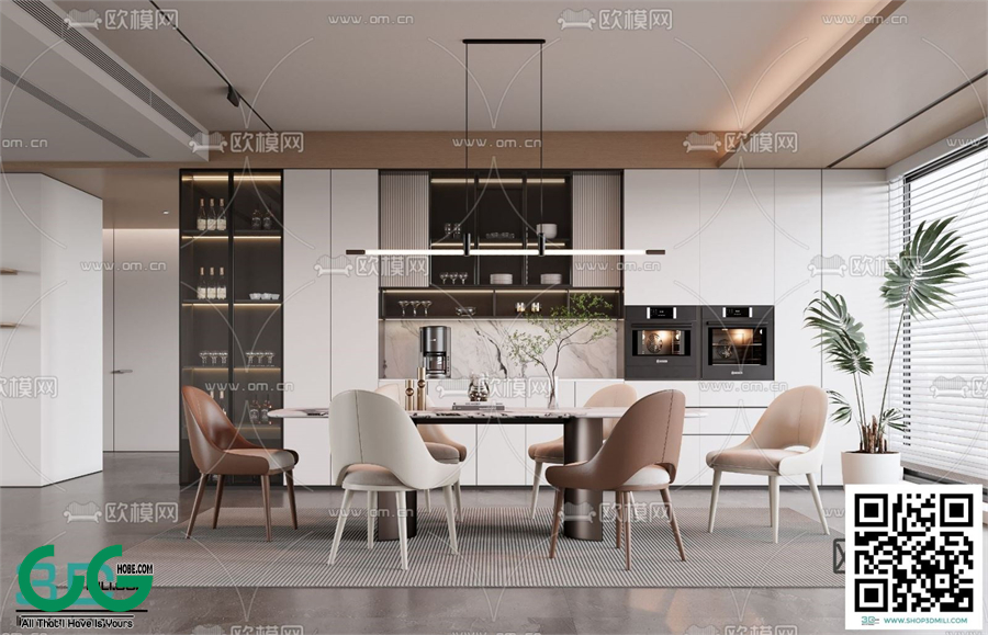 Restaurant Room 3dsmax File 176