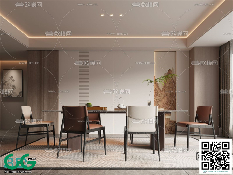 Restaurant Room 3dsmax File 177