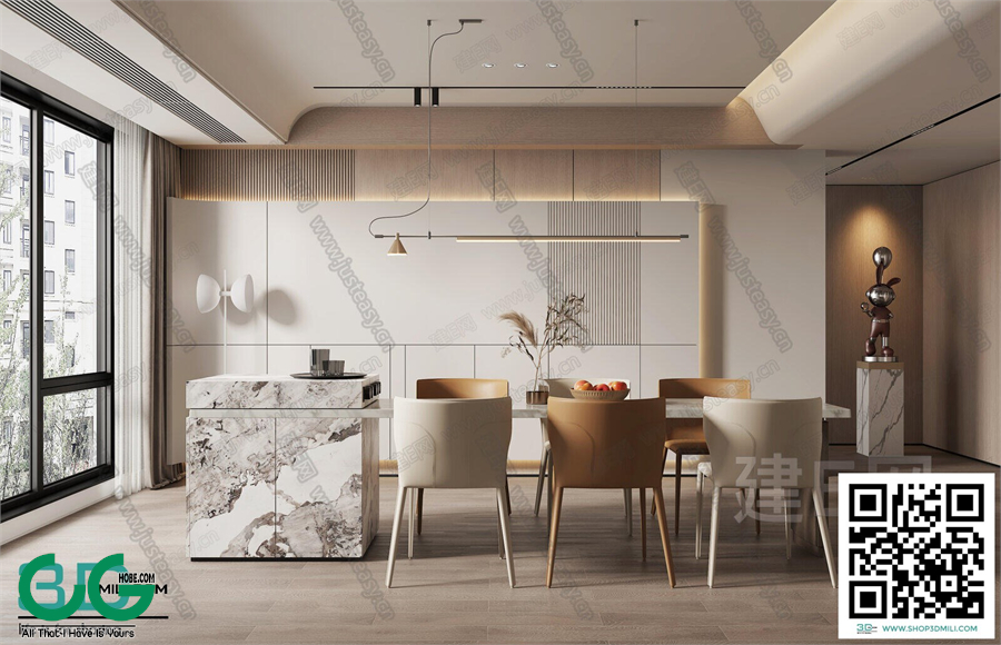 Restaurant Room 3dsmax File 192
