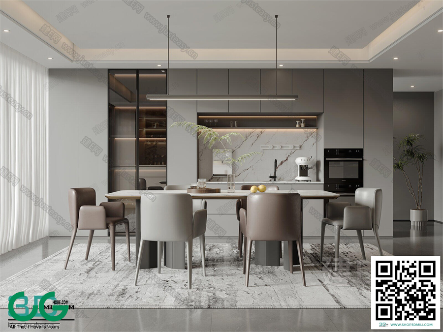 Restaurant Room 3dsmax File 195