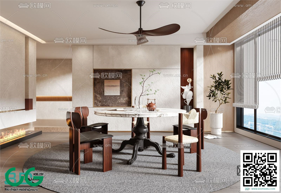 Restaurant Room 3dsmax File 198