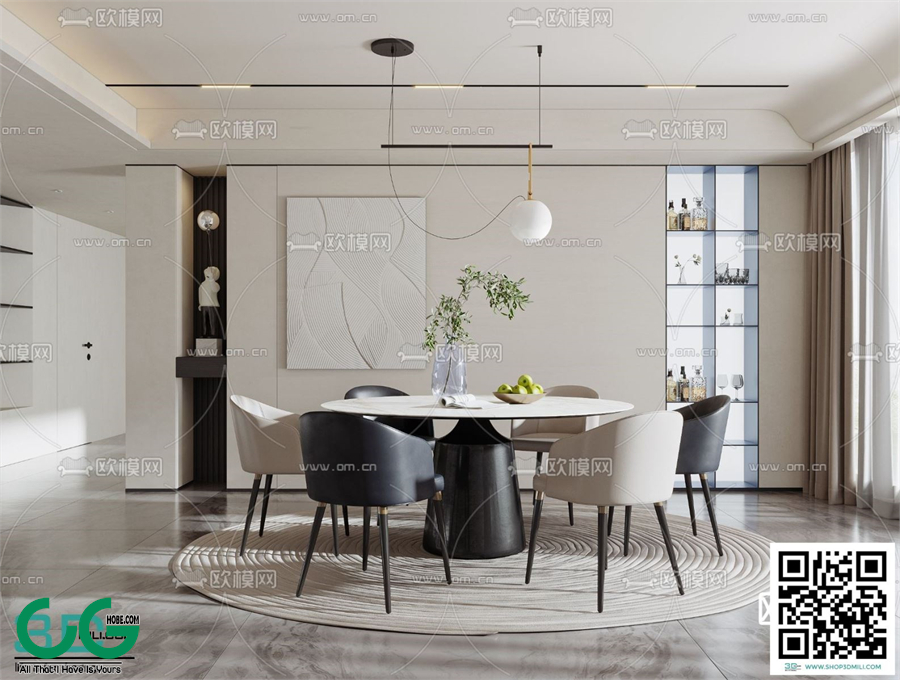Restaurant Room 3dsmax File 199