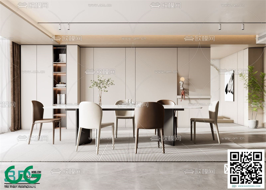 Restaurant Room 3dsmax File 201