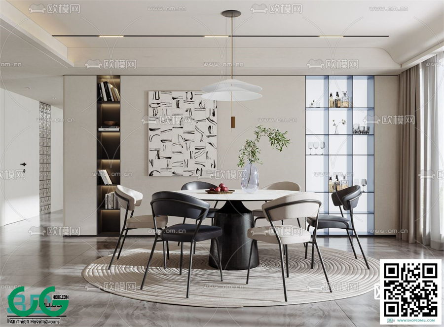 Restaurant Room 3dsmax File 204