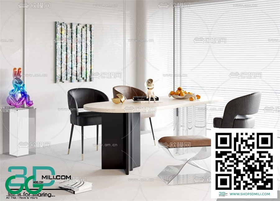 Restaurant Room 3dsmax File 205