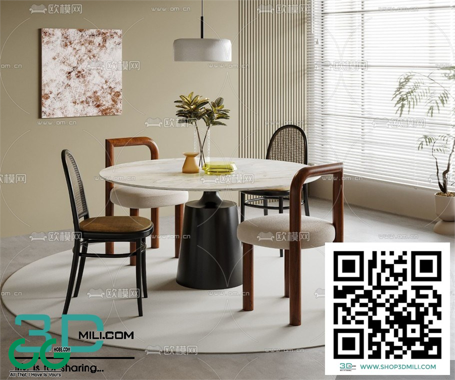 Restaurant Room 3dsmax File 208