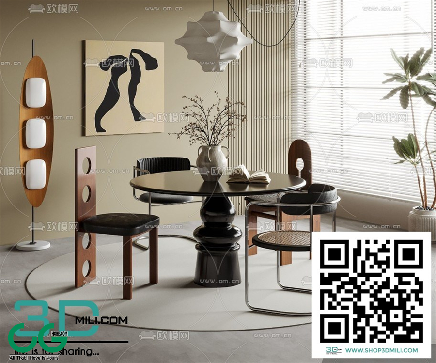 Restaurant Room 3dsmax File 215