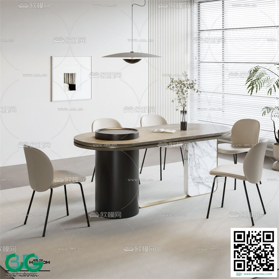 Restaurant Room 3dsmax File 217