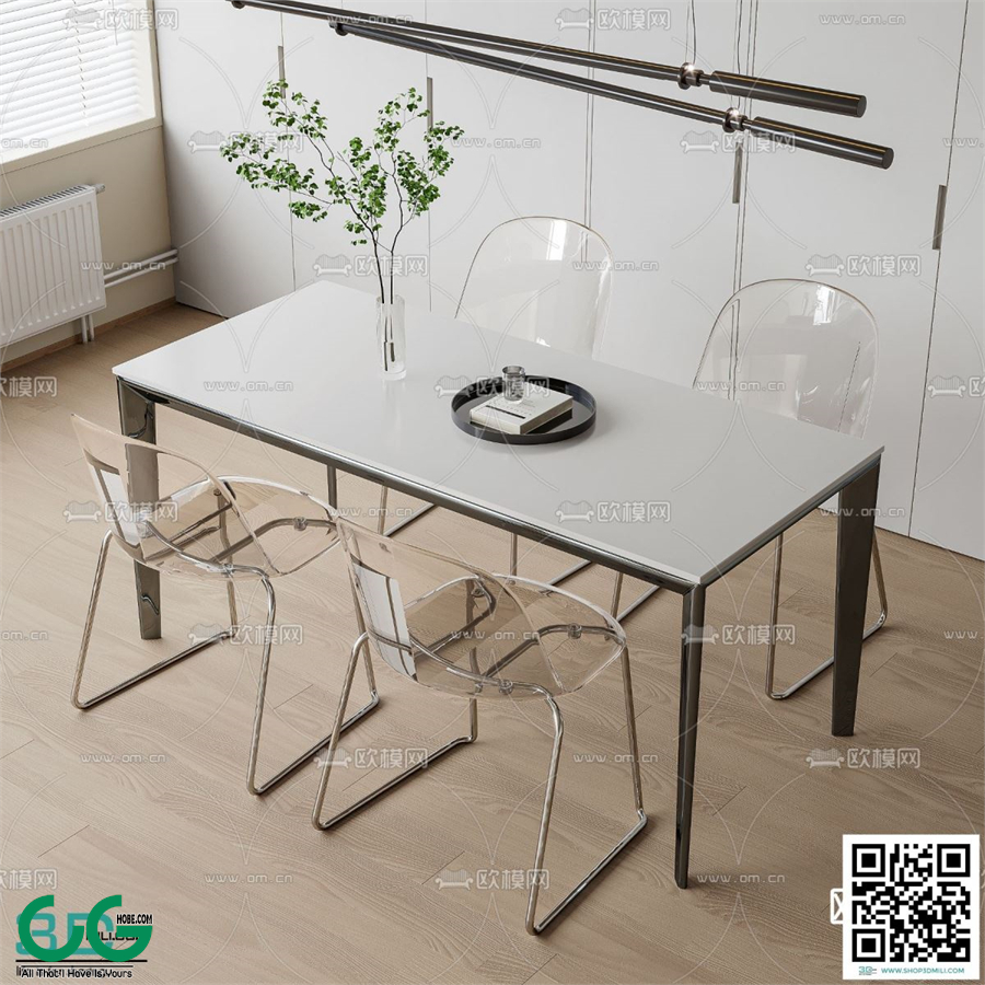 Restaurant Room 3dsmax File 220