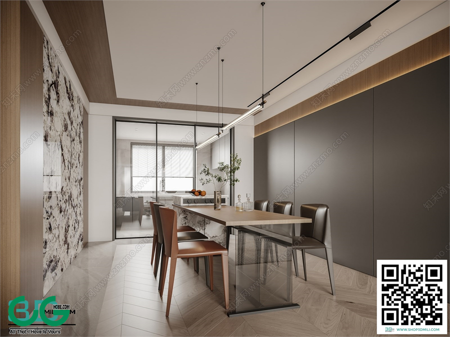 Restaurant Room 3dsmax File 221
