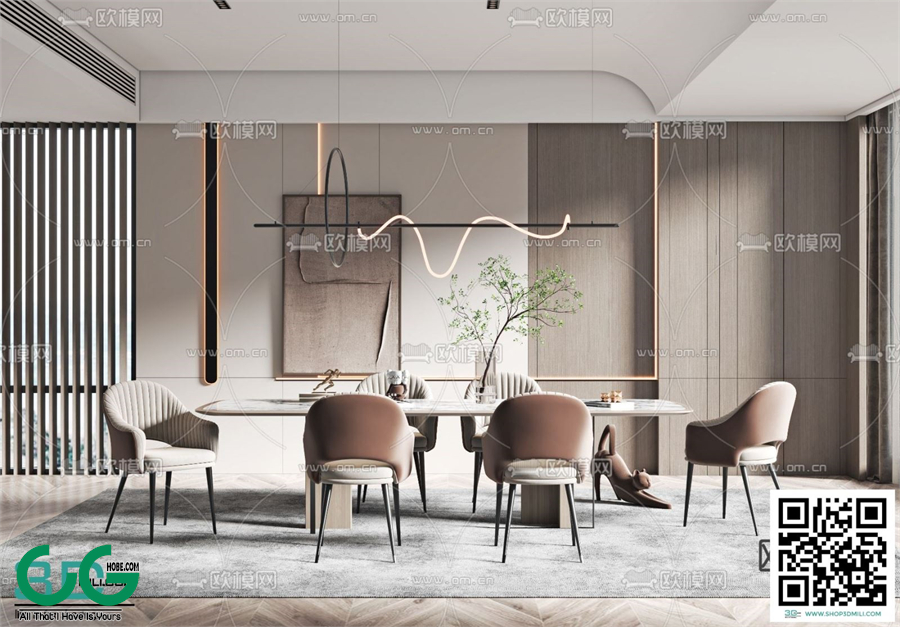 Restaurant Room 3dsmax File 223