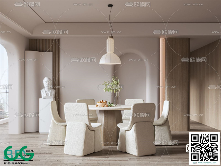 Restaurant Room 3dsmax File 224