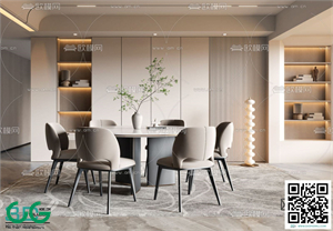 Restaurant Room 3dsmax File 225