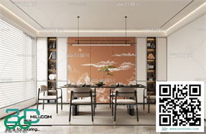 Restaurant Room 3dsmax File 22