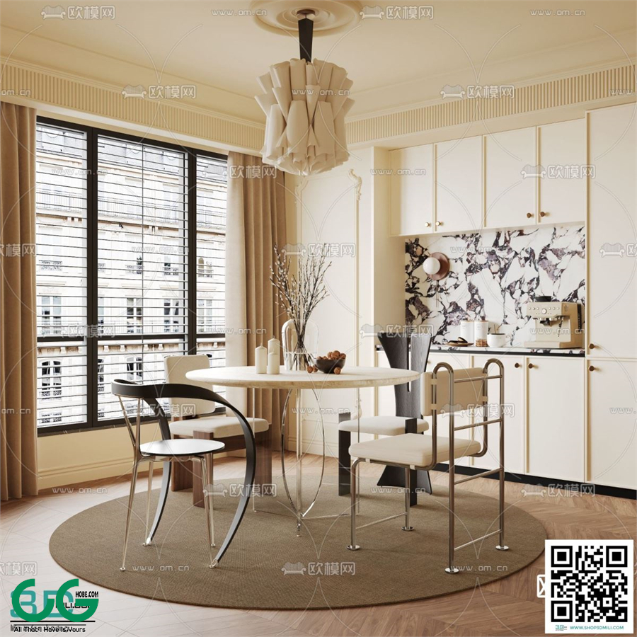Restaurant Room 3dsmax File 23