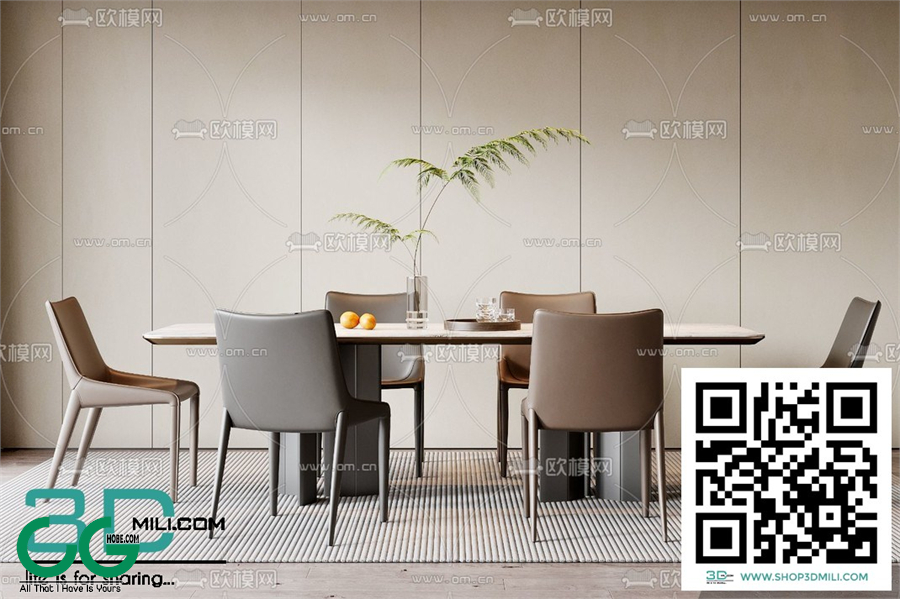 Restaurant Room 3dsmax File 25