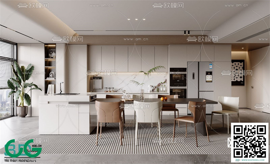Restaurant Room 3dsmax File 26