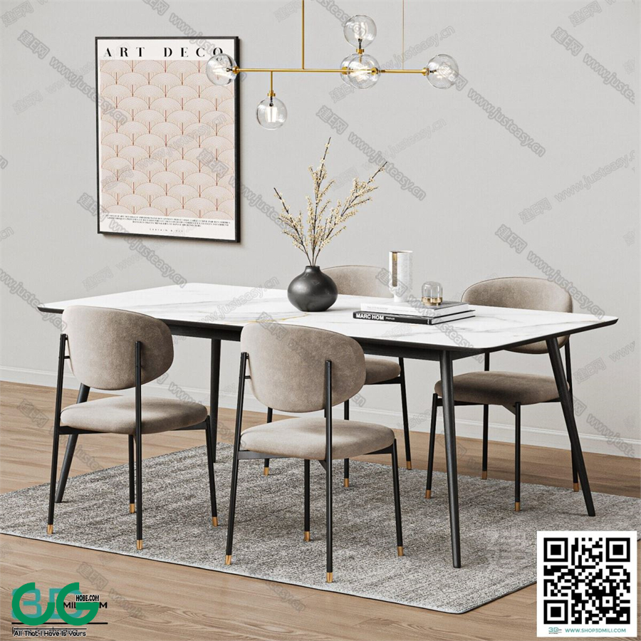 Restaurant Room 3dsmax File 34