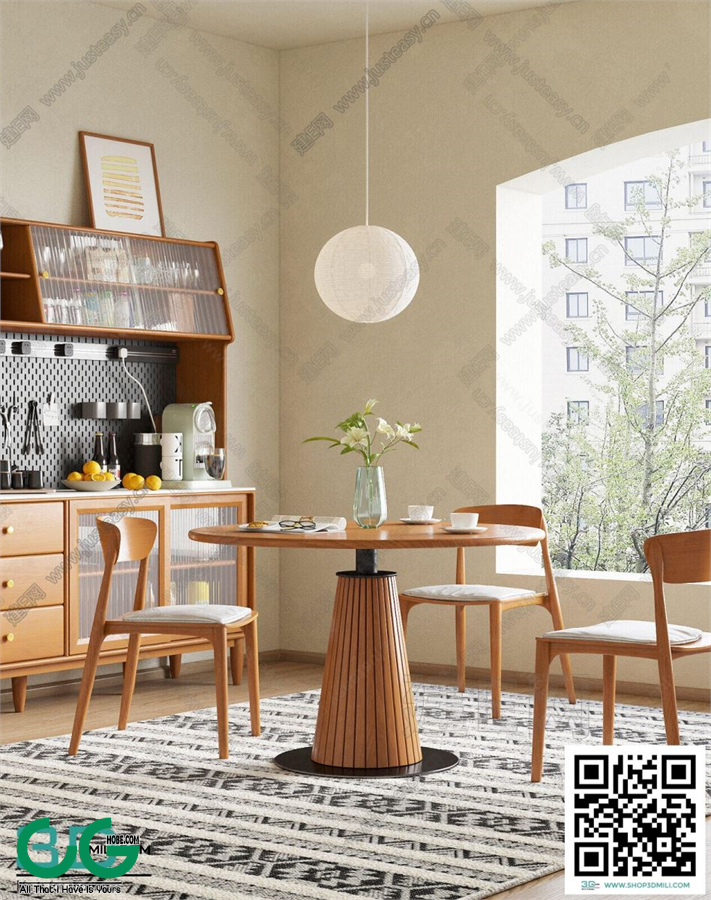 Restaurant Room 3dsmax File 36