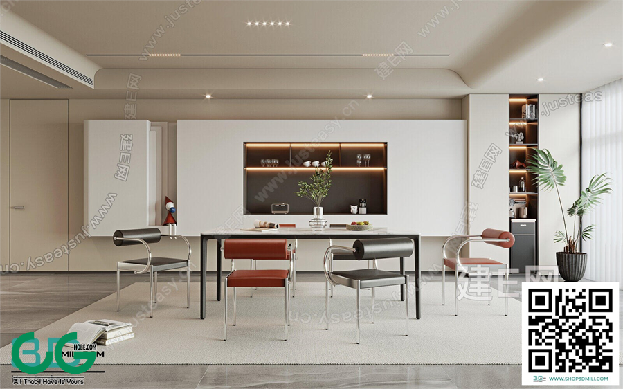 Restaurant Room 3dsmax File 38