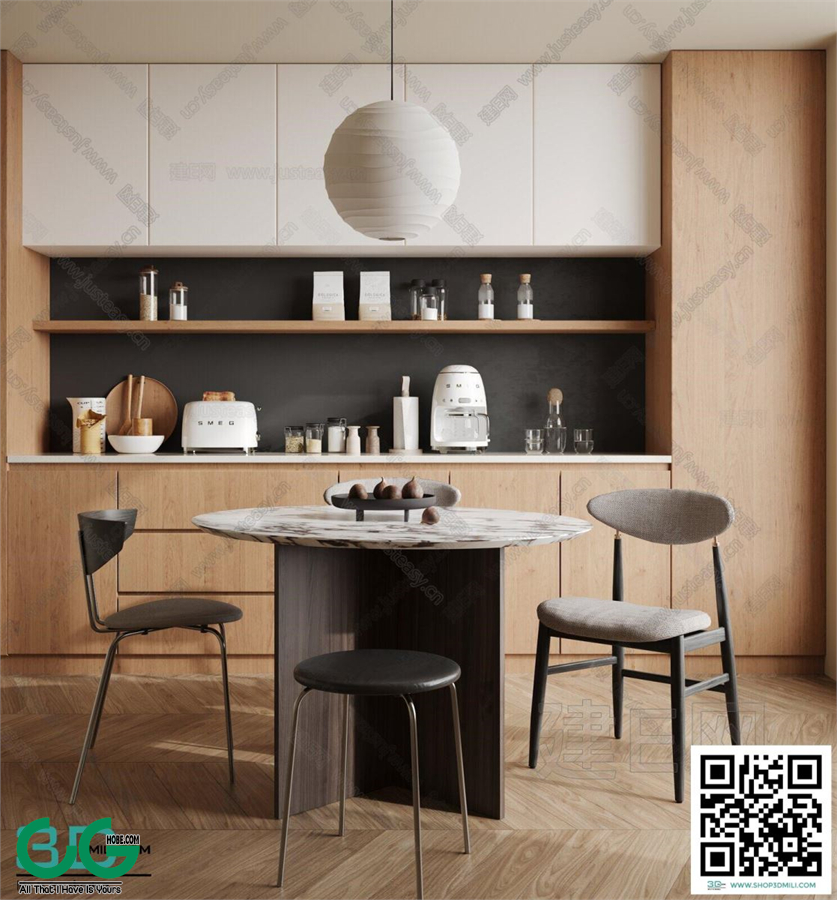 Restaurant Room 3dsmax File 43