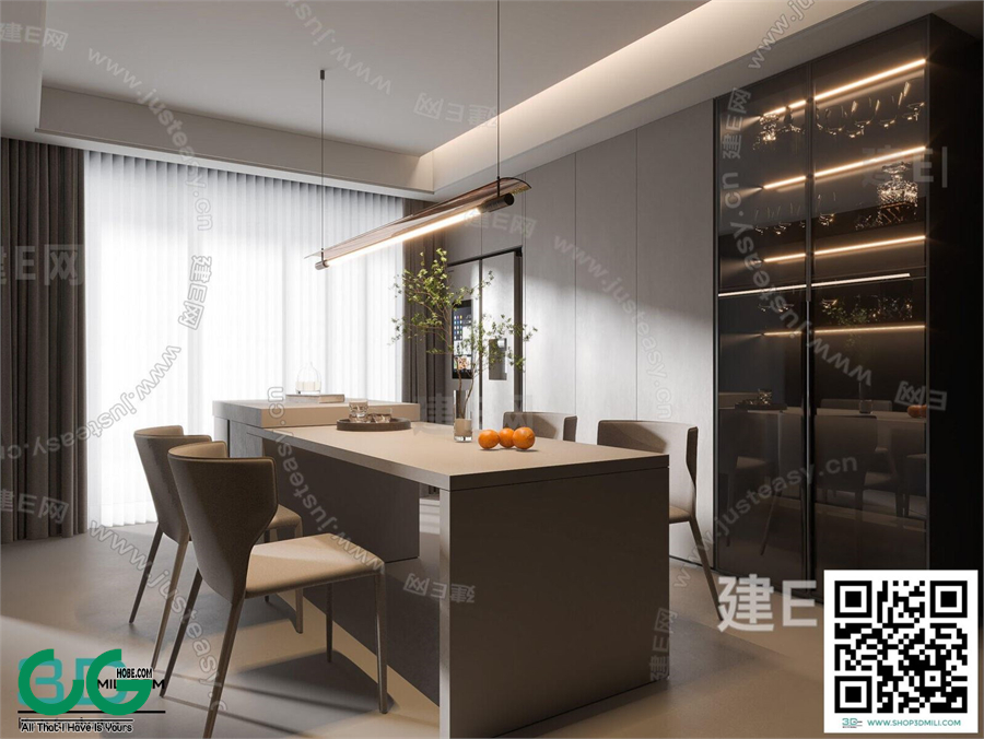 Restaurant Room 3dsmax File 44