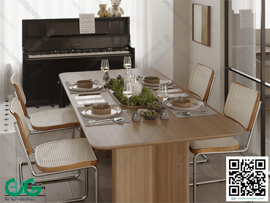 Restaurant Room 3dsmax File 47