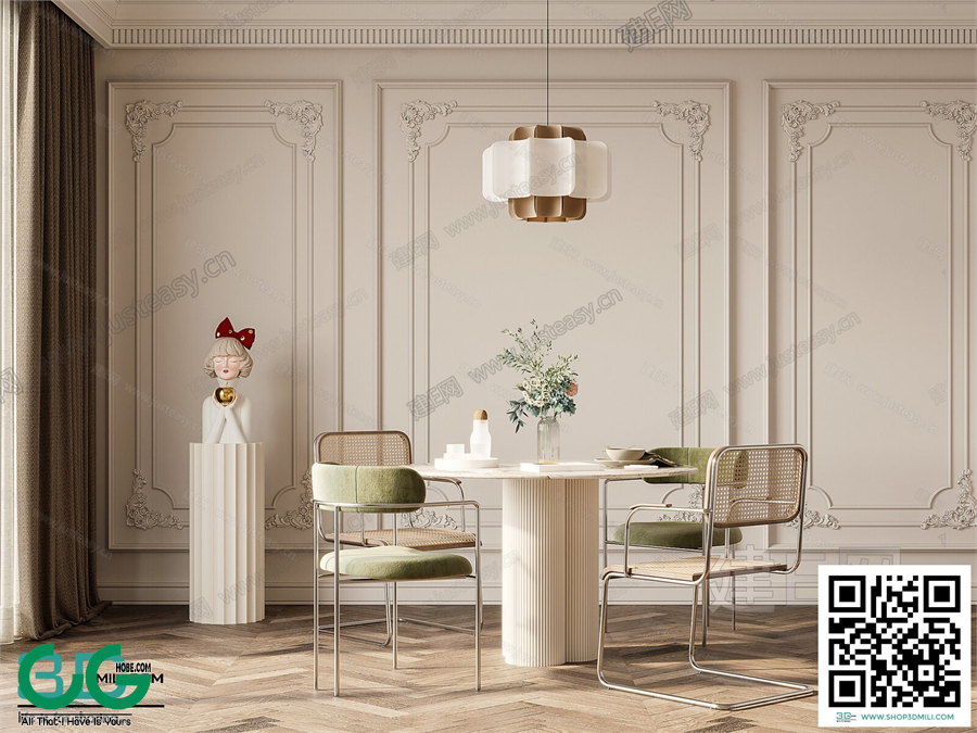 Restaurant Room 3dsmax File 52