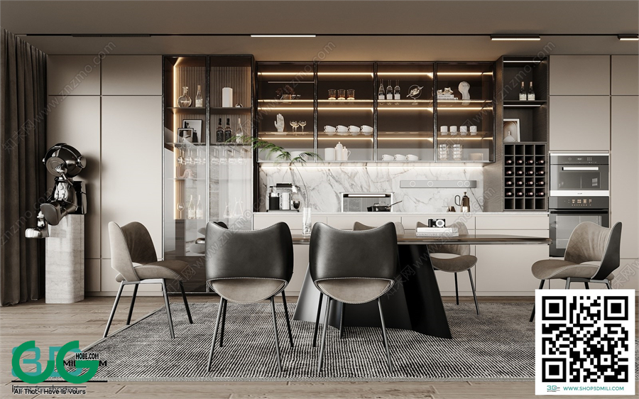 Restaurant Room 3dsmax File 59