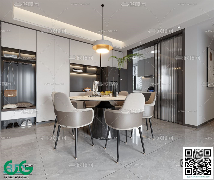 Restaurant Room 3dsmax File 62