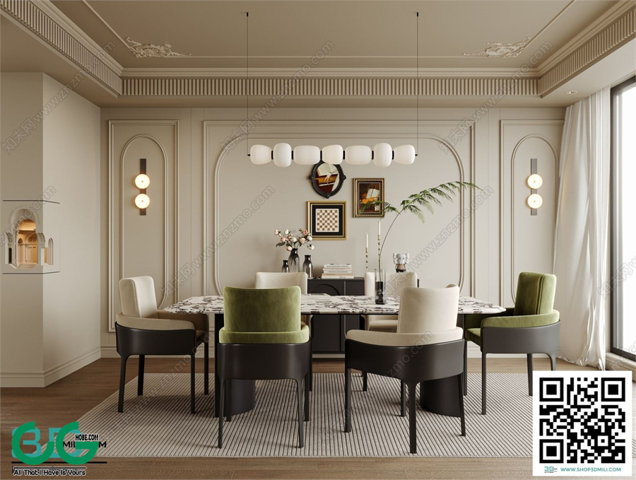 Restaurant Room 3dsmax File 70